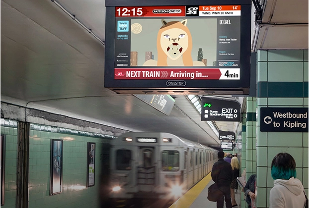 LCD Displays in AFC Rail Transit