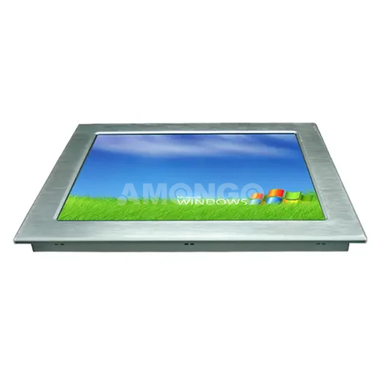 19 inch j1900 resistive touch panel mount industrial panel pc 3